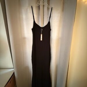 SKIMS Sleek Black Maxi Dress